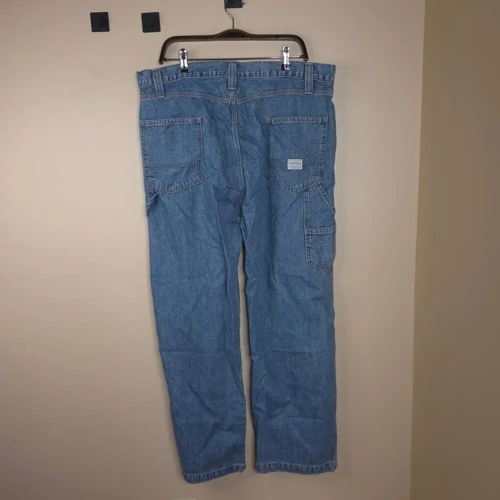 Levi's Signature Carpenter Light Wash Denim Jeans Size 38x30